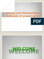 Drying and Fermentation Methods of Preservation: Madhushree.A MK 819