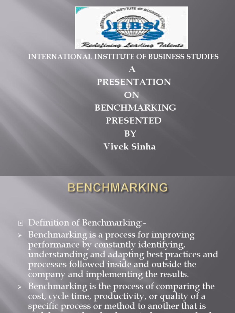 Business Benchmarking Insights | PDF | Benchmarking | Business Process