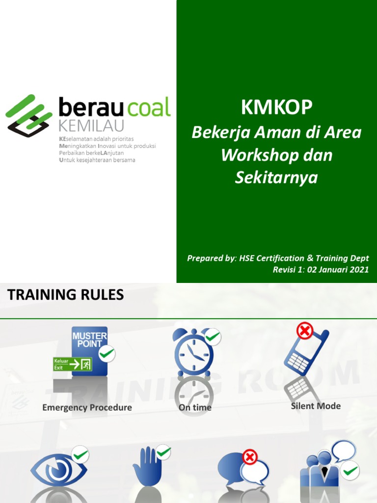 Pedoman Keselamatan di Area Workshop | PDF