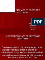 Microbialspoilage of Fruits and Vegetables