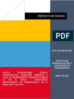 Proyecto de Pliego de Condiciones - ICCU-CM-029 de 2023