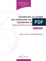 Construire Un Projet de Recherche en Sciences Humaines Et Sociales - Une Procédure de Mise en Lien (Grinschpoun, Marie-France (Grinschpoun Etc.) (Z-Library)