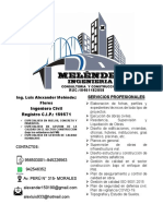 Ingeniero Civil Registro C.I.P.: 159571 Servicios Profesionales
