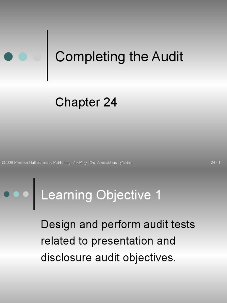 RR Chapter 24 | PDF | Financial Audit | Auditor's Report