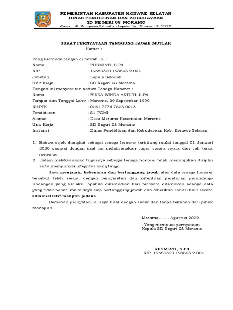 Sptjm honorer pdf ilmu sosial