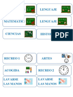 Horario Semanal Pictogramas