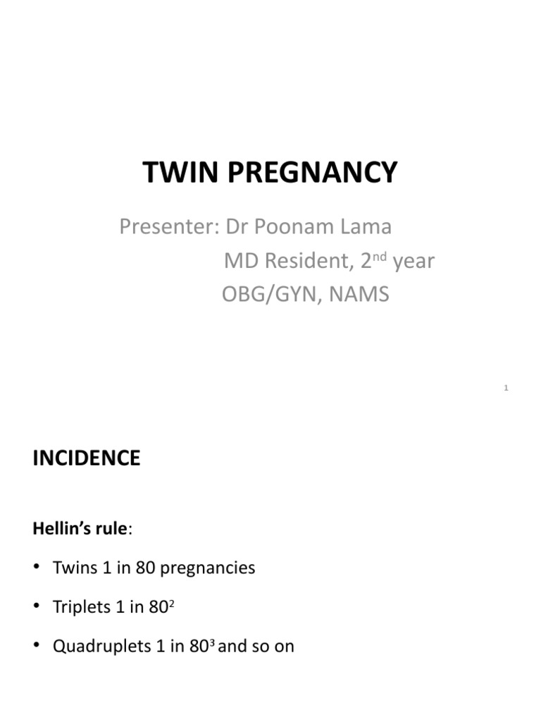Twin Pregnancy Pdf Childbirth Twin