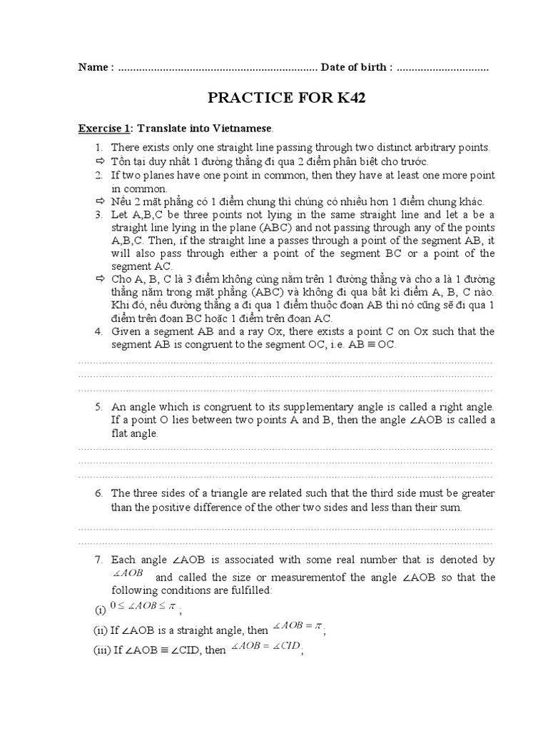 Introduction to Geometry Concepts | PDF | Triangle | Angle