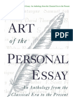 The Art of Personal Essays
