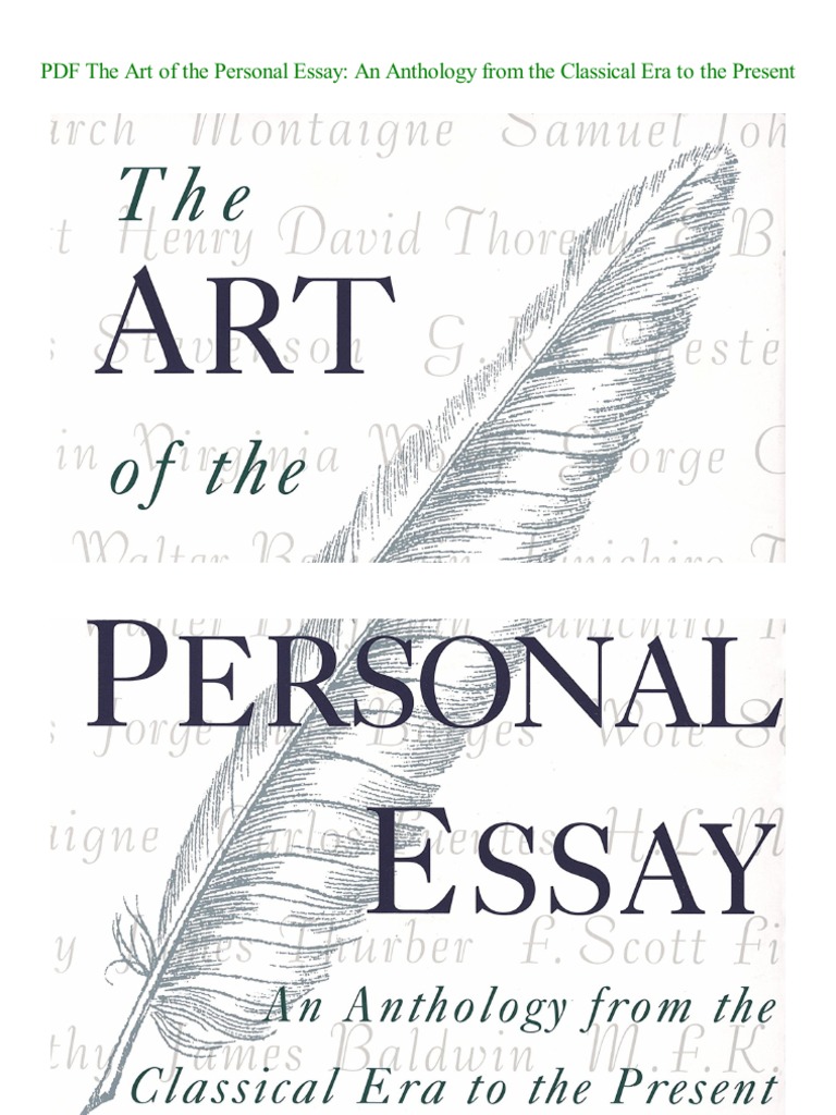 Anthology of Personal Essays | PDF