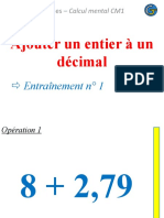 Calcul Mental CM1 Ajouter Un Entier A Un Decimal 1