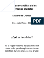 Estructura y Análisis de Los Fenomenos Grupales 2014 - Elena Rozas