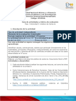 Guia de Actividades y Rúbrica de Evaluación Unidad 3 - Fase 3 - Análisis de Contexto