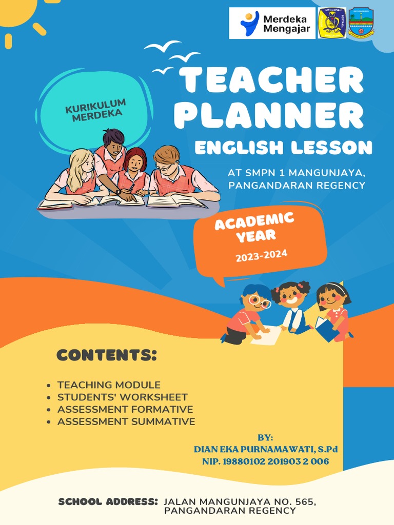 Teacher Planner For English Subject | PDF | Learning | English Language