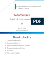 Automatique Ch2 Systemes Continus