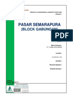 Rab Structure Precast Pretsress - Blok Gabungan Pasar Semarapura, Klungkung 2 Maret 2023