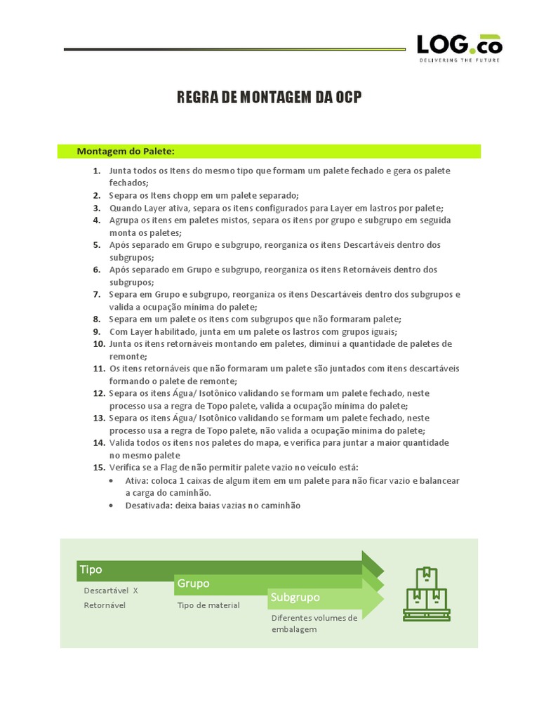 Montagem e Alocação de Paletes OCP | PDF | Embalagem e rotulagem