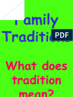 Family Traditions PPT Activities Promoting Classroom Dynamics Group Form - 49909
