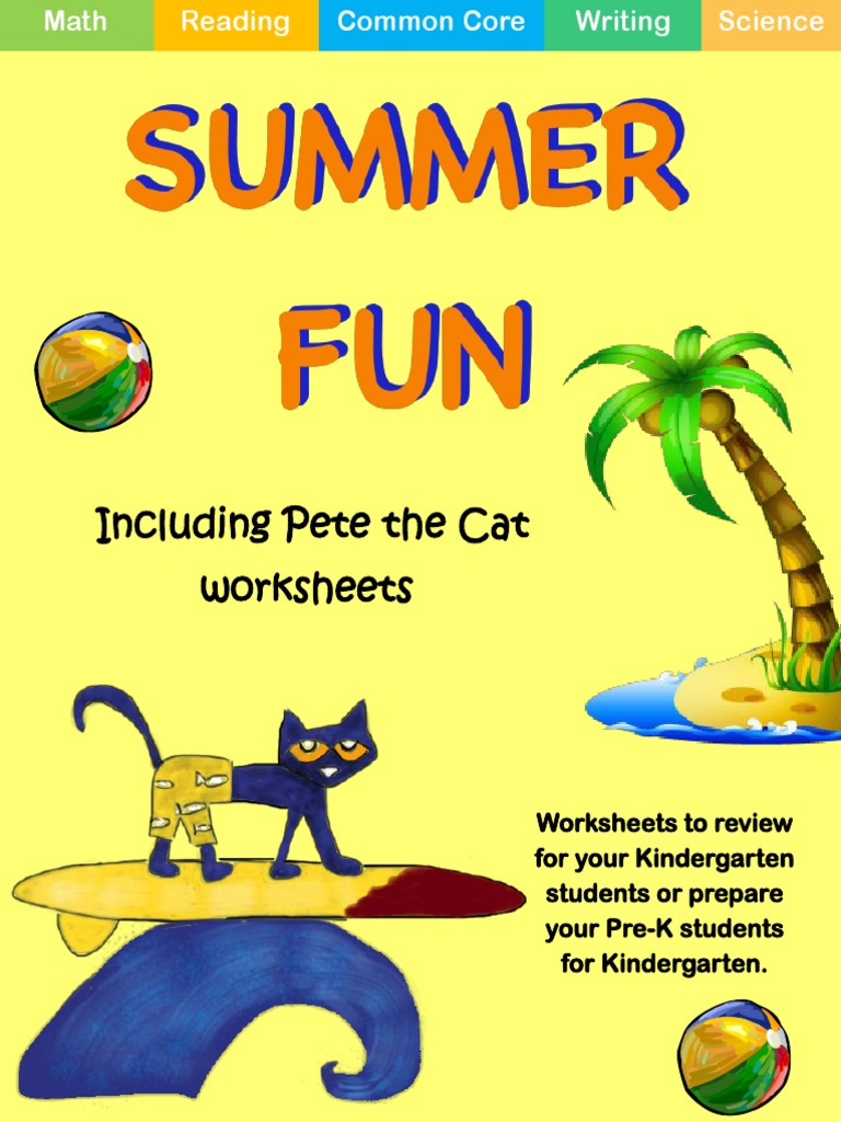 Pete the Cat Preschool Worksheets | PDF | Color | Grey