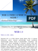 Web1.0 Web2.0 Web3.0 Hikmet Belge Doç - Dr.agah Tuğrul Korucu