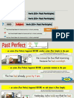 Past Perfect and Perf Cont