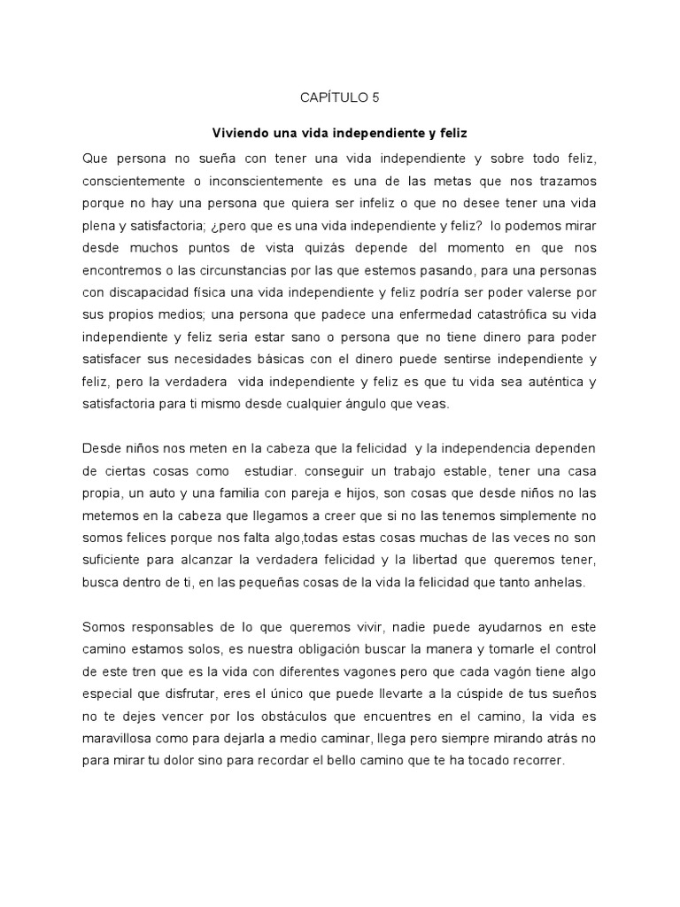 Quinto Capitulo PDF Presupuesto Felicidad