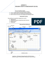 Lesson Notes For Microsoft Excel