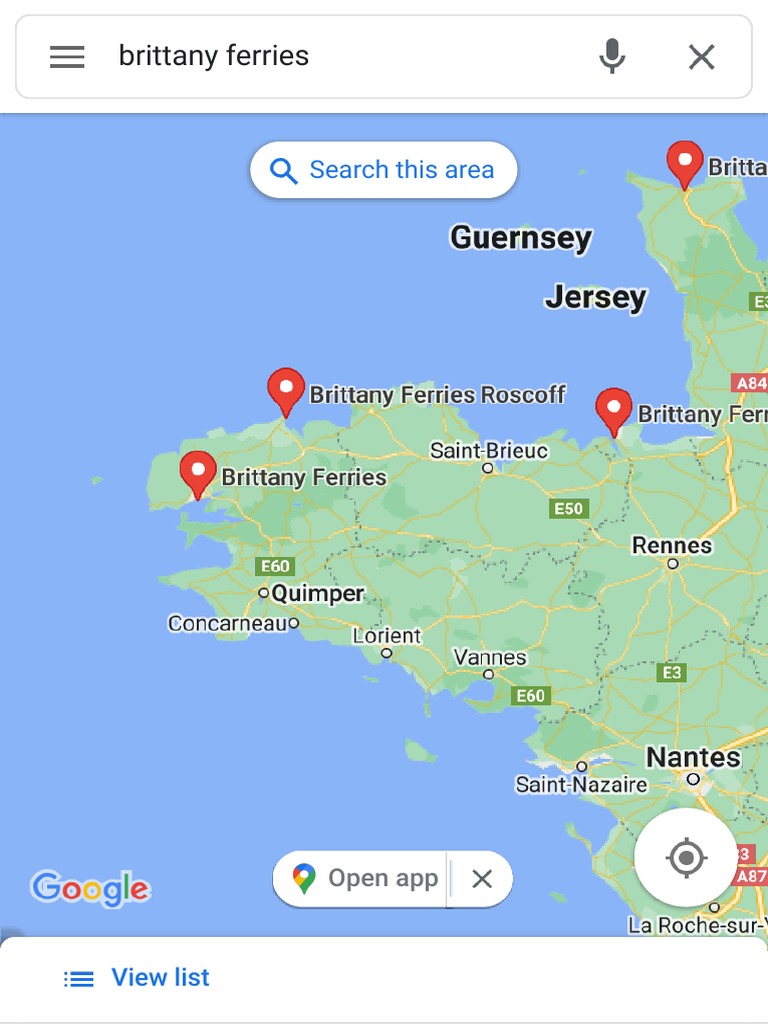 Brittany Ferries Google Maps PDF