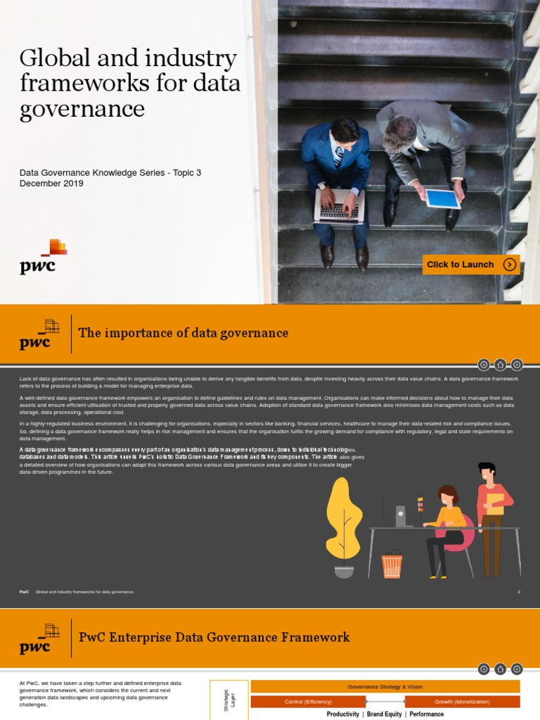 PwC Enterprise Data Governance Framework | PDF | Governance ...
