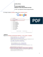 PROCEDIMIENTO PARA DESCARGAR AutoCAD