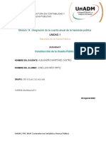 Módulo 14. Integración de La Cuenta Anual de La Hacienda Pública