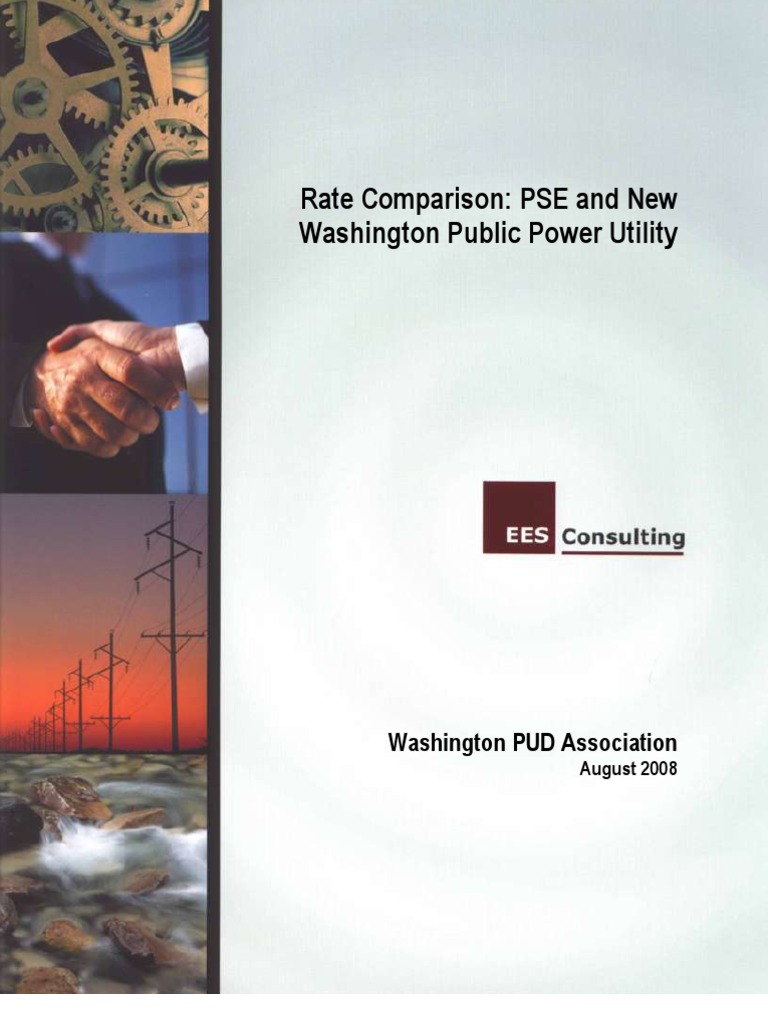 PSE Rate Comparison PDF Wind Power Economies