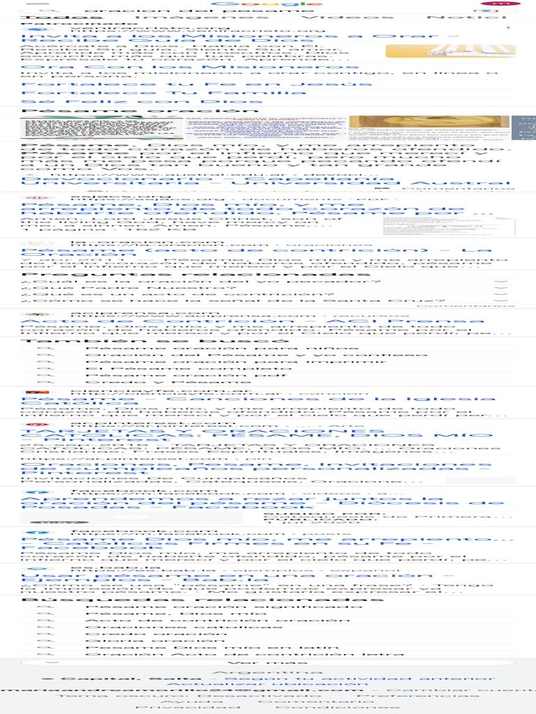 Oracion Del Pesame - Buscar Con Google | PDF | Oración | Creencia ...
