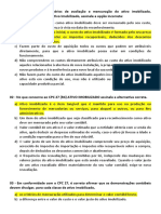 Exercícios Ativo Imobilizado