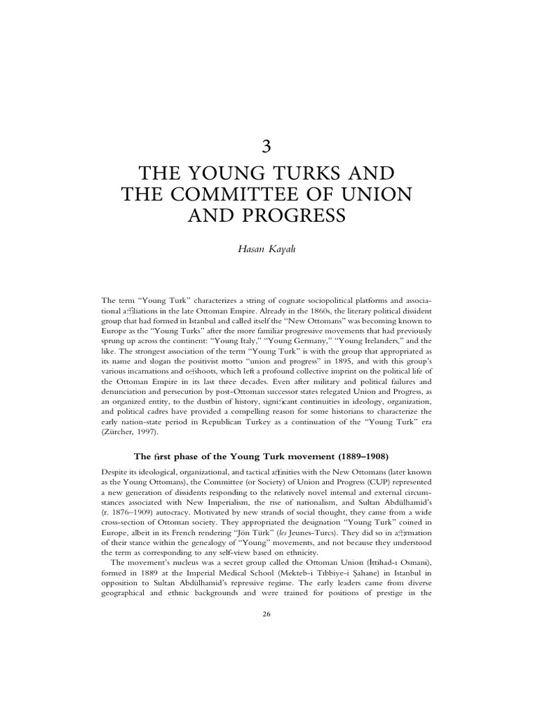 Hasan Kayali-Young Turks and CUP | PDF