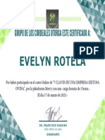 Certificado Nutricion en Ovinos Online EVELYN ROTELA