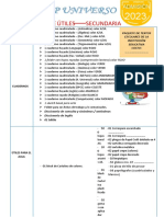 Útiles Escolares de Todo Secundaria