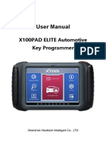 User Manual: X100PAD ELITE Automotive Key Programmer