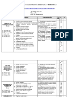 Planificarea Calendaristică Clasa A V-A