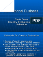 Ch12 Country Evaluation and Selection