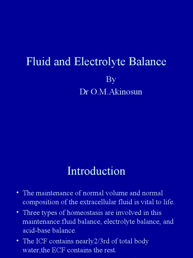 Fluid and Electrolyte Homeostasis Overview | PDF | Buffer Solution | Kidney