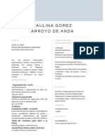 Paulina Gomez Arroyo de Anda: Competencias Profesionales Perfil