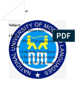 Final Project: Consumer Behaviour Bba 6 B (Afternoon) LCM-4056 Usman Nazar LCM-4053 Sajeel Ahmed LCM-4058 Zohra Imran