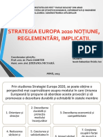 Strategia Europa 2020 Noțiune, Reglementări, Implicații