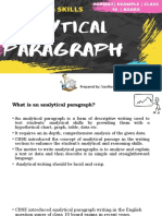 Analytical Paragraph