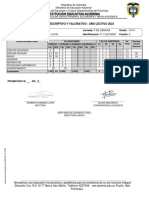 Boletin Descriptivo Y Valorativo - Año Lectivo 2023