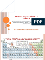 Segunda Revolución de La Química Y CARACTERÍSTICAS DE LA TABLA PERIODICA