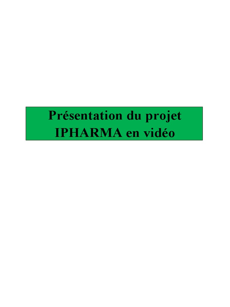 Solutions numériques pour pharmacies IPHARMA | PDF | Pharmacie | Pharmacien