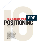 Ten Rules of Product Positioning