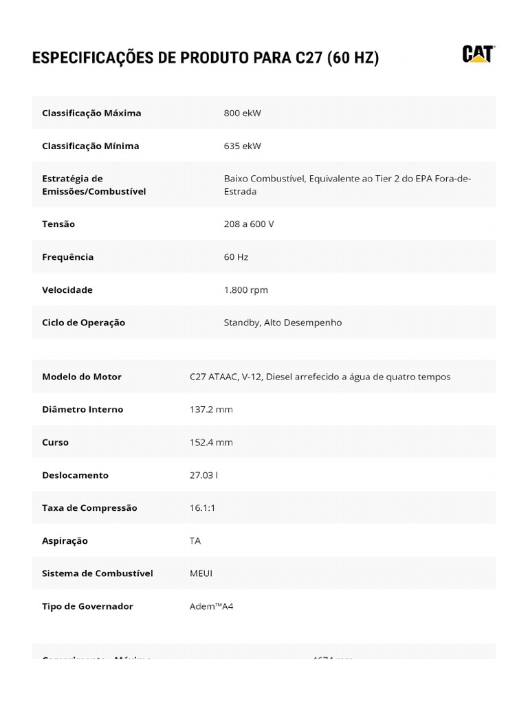 C27 (60 HZ) | PDF